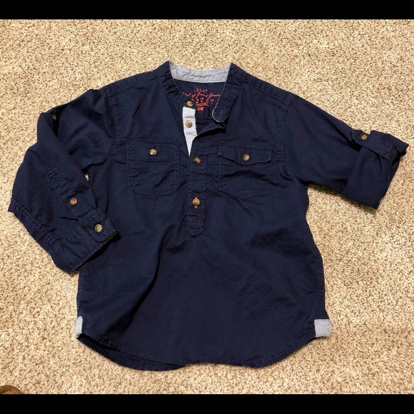 3T LOGG brand from H&M navy button up. - Picture 1 of 2